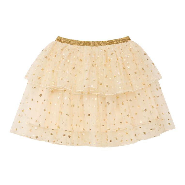 Young Original Tulle Skirt, Cream, hi-res