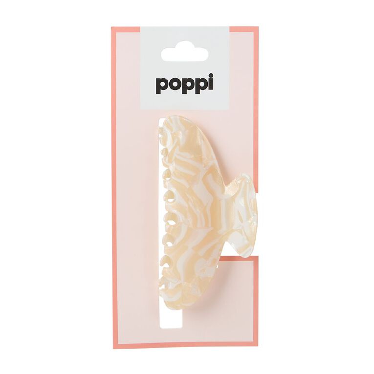 Poppi Claw Clip Cream, , hi-res