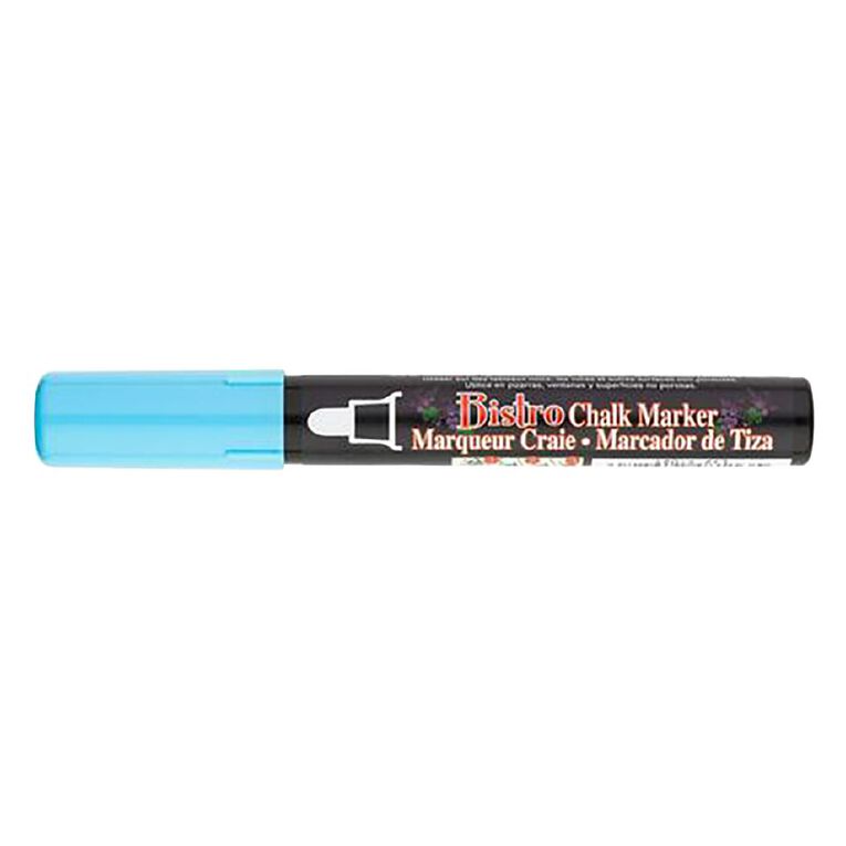 MARVY #480 Bistro Bullet Tip Chalk Marker Fluoro Blue, , hi-res
