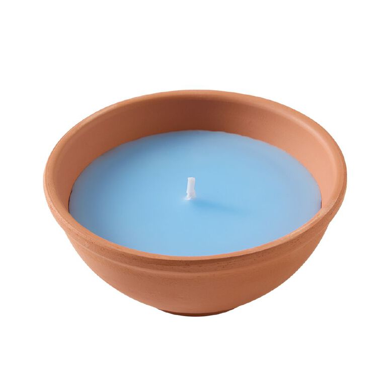 Waxworks Citronella Terracotta Pie Dish 15cm Assorted, , hi-res
