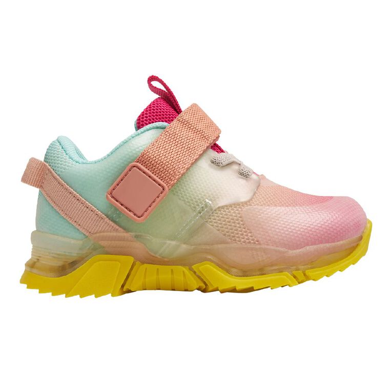 Active Intent Junior Kids' Tina Light Up Trainers, Pink, hi-res