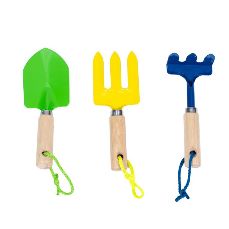 Kiwi Garden Kids 3pc Garden Tool Set 29.5x9.5x6cm, , hi-res