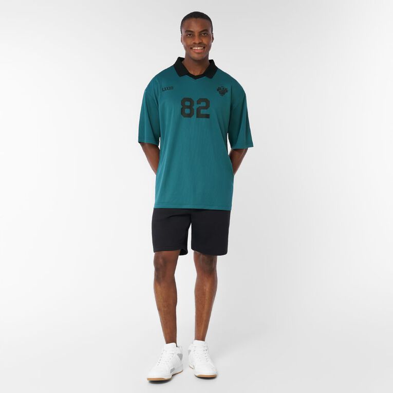 Garage Men's Football Polo, Green Dark, hi-res
