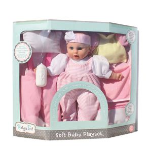 Baby's First Playset 16 Inch Doll with 7 Pieces