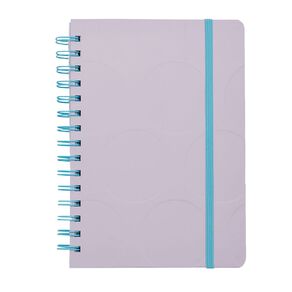 Uniti Clubhouse Hardcover Notebook Debossed Circle Pink Light