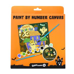 Scarehouse Halloween Paint By Number Canvas