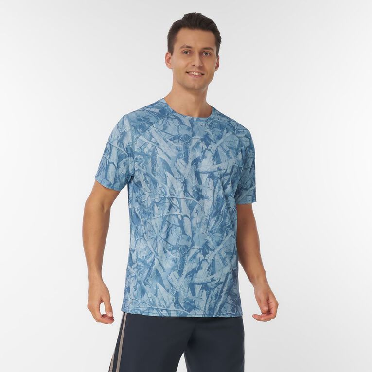 Active Intent Men's Grid Active Tee, Blue Light, hi-res