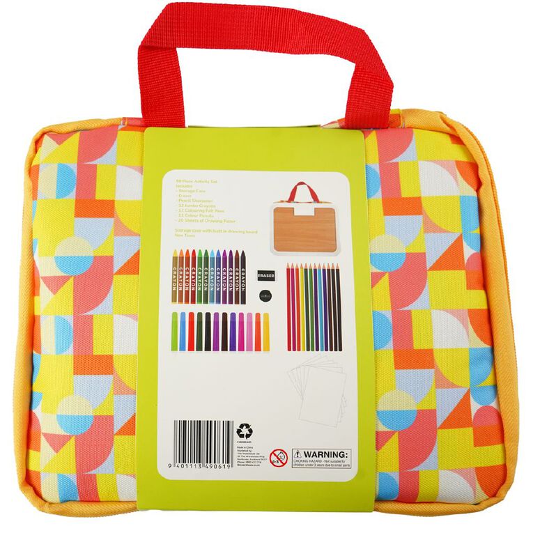 Uniti Kids Travel Art Set 59 Piece, , hi-res