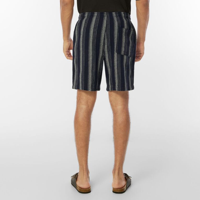 H&H Men's Textured Shorts, Navy, hi-res