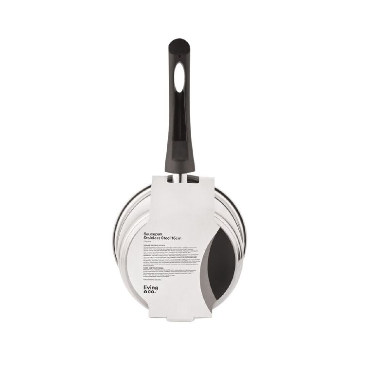 Living & Co Saucepan Stainless Steel, , hi-res