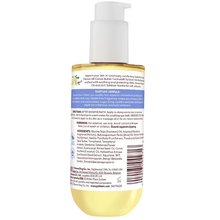 Palmer's Tahitian Vanilla Oil 192ml, , hi-res