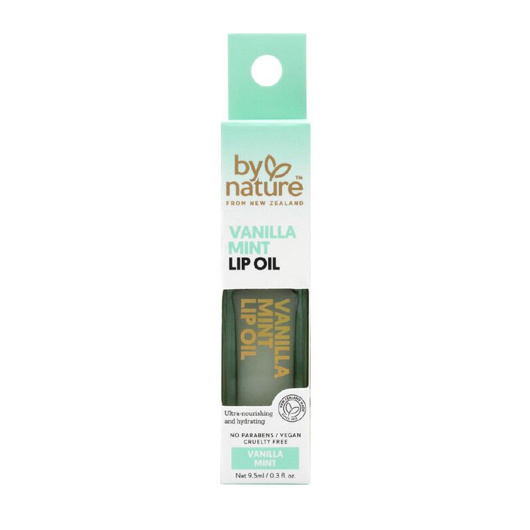 By Nature Vitamin E Lip Oil Vanilla Mint 9.5ml, , hi-res