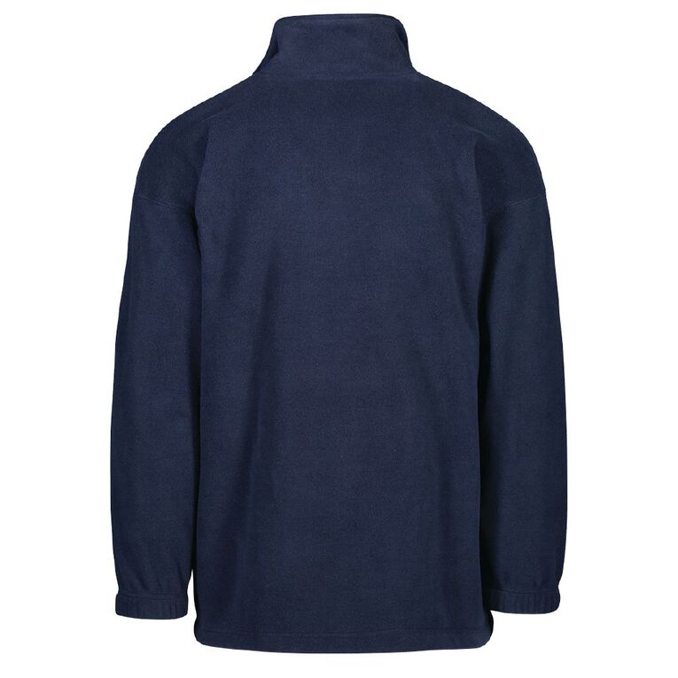 Schooltex Churton School Zip-Thru Polar Fleece Top with Embroidery, Navy, hi-res
