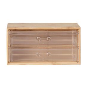 Living & Co Bathroom Bamboo 2 Drawer