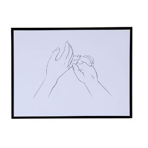 Living & Co Framed Print Pinky Promise 30cm x 40cm