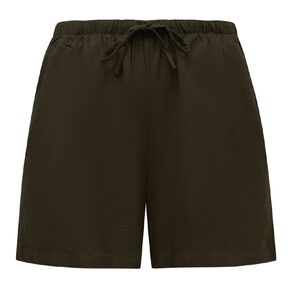 H&H Women's Relaxed Linen Blend Shorts