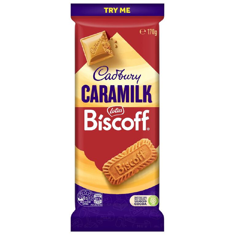 Cadbury Biscoff Caramilk Block 170g, , hi-res