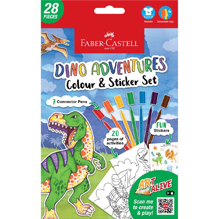 Faber-Castell Colouring Pack Dino, , hi-res