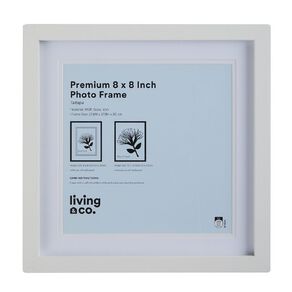 Living & Co Premium Photo Frame 8in x 8in White