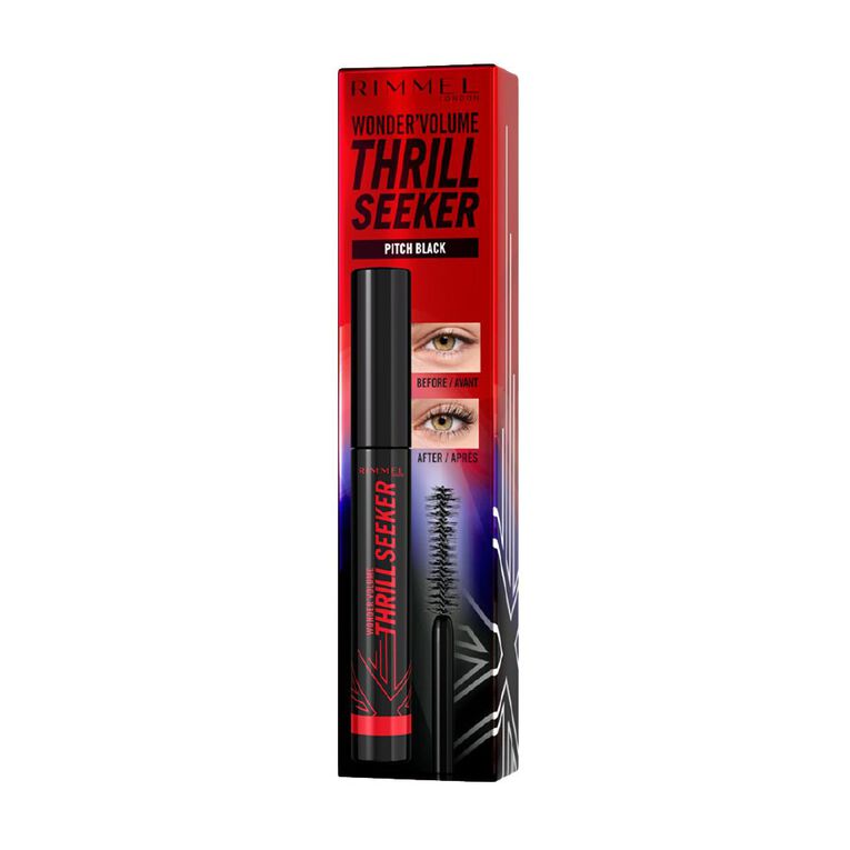 Rimmel Volume Thrill Seeker Mascara Pitch Black, , hi-res