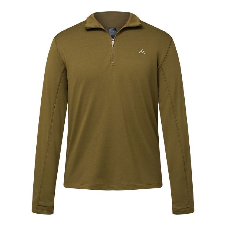 Active Intent Men's 1/4 Zip Sweatshirt, Green Dark, hi-res