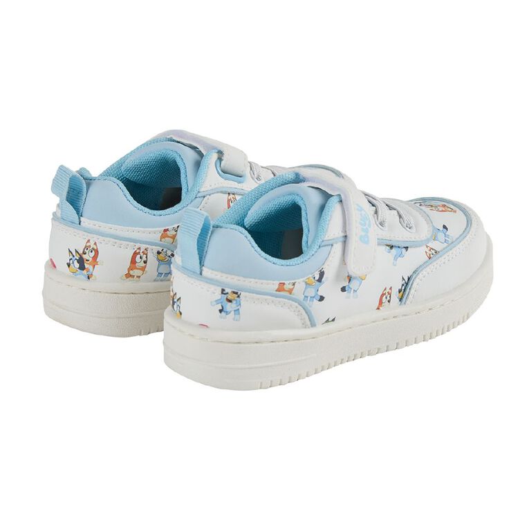 Bluey Junior Kids' Trainers, White/Blue, hi-res