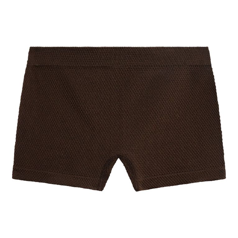 H&H Women's Waffle Shortie, Brown Dark, hi-res