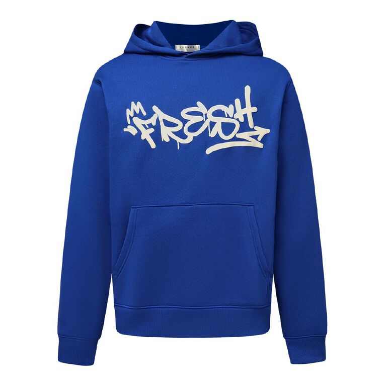 Garage Men's Fresh Hooded Sweat Graphic, Blue Dark, hi-res