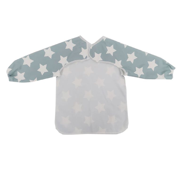 Babywise Babys' Smock Bib Blue Light One Size, Blue Light, hi-res