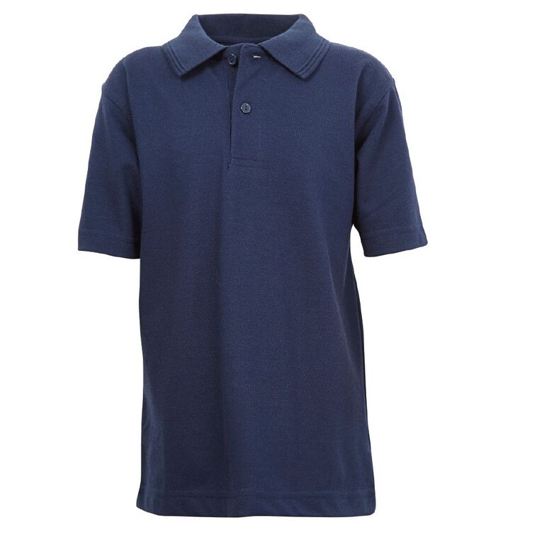 Schooltex Kids' Pique Polo, Navy, hi-res