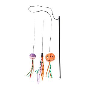 Scarehouse Halloween Cat Teaser Toy