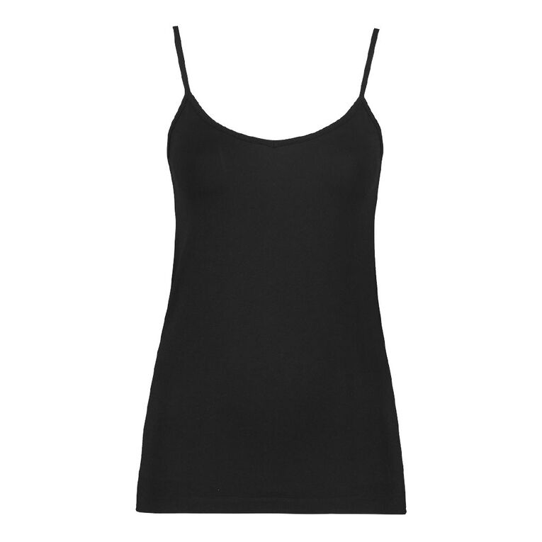 H&H Women's Seamless Cami, Black, hi-res