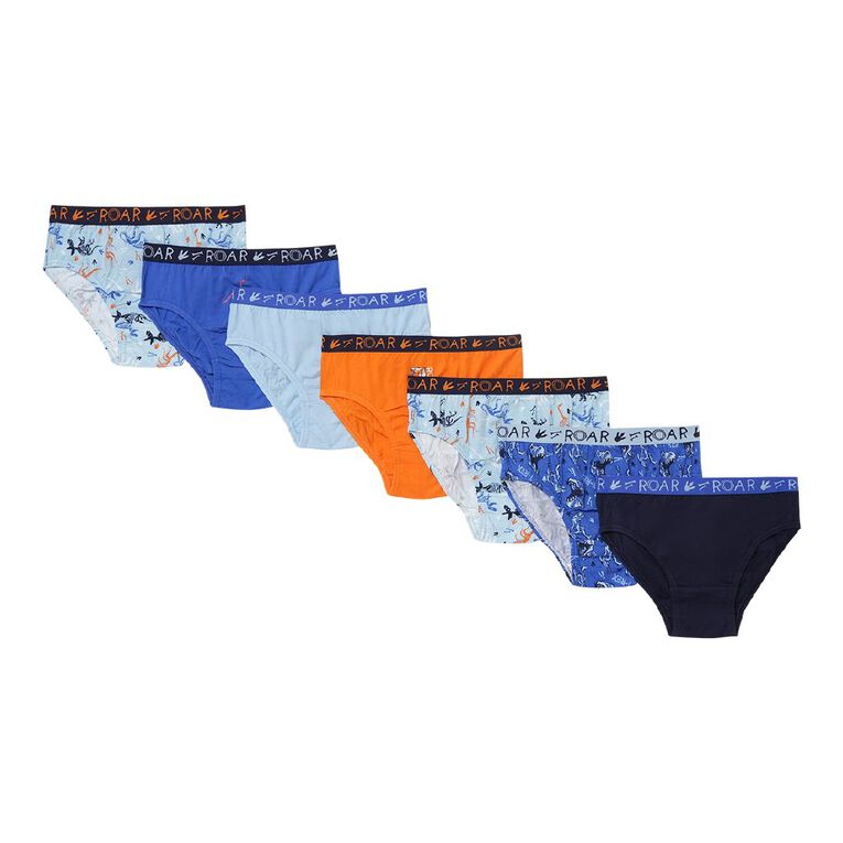 H&H Boys' Briefs 7 Pack, Blue Mid, hi-res