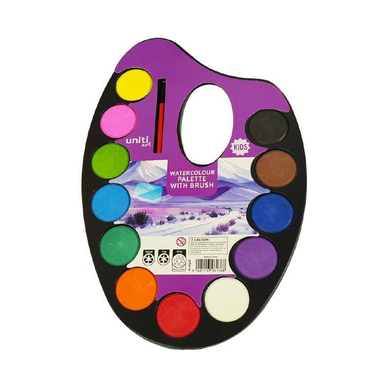 Uniti Kids Watercolour Palette Set, , hi-res