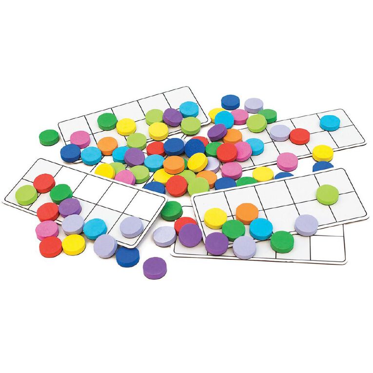 Junior Learning Rainbow Ten Frames, , hi-res