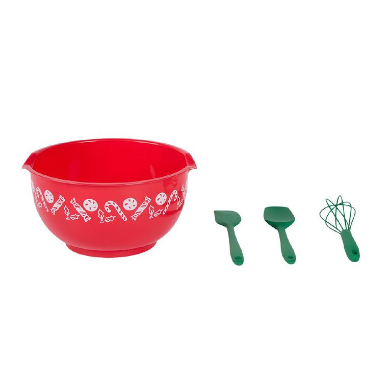 Wonderland Home Christmas Kids' Baking Set Multi-Coloured 4 Pack, , hi-res