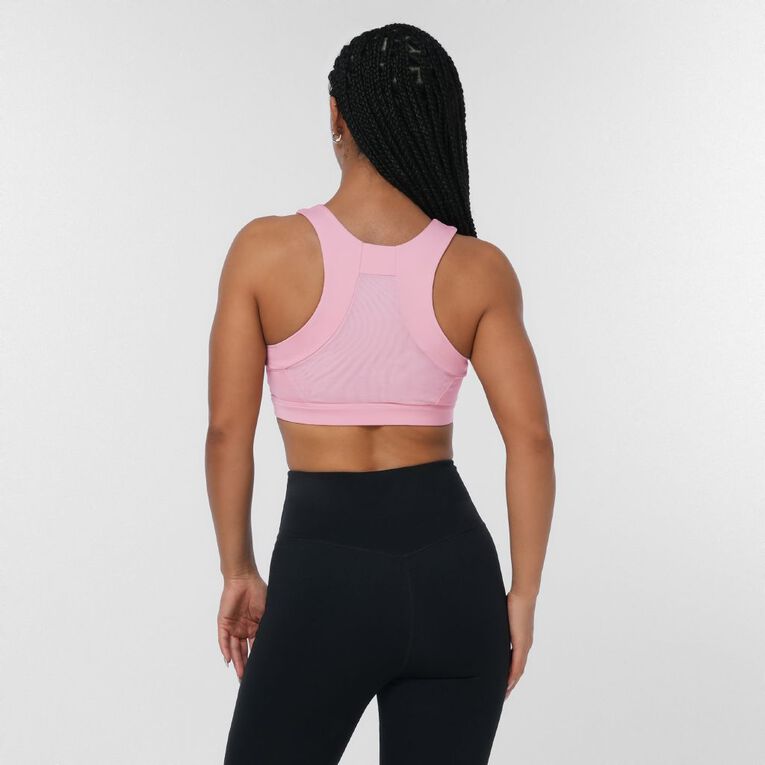 Active Intent Women's High Support Crop Top, Pink Mid, hi-res