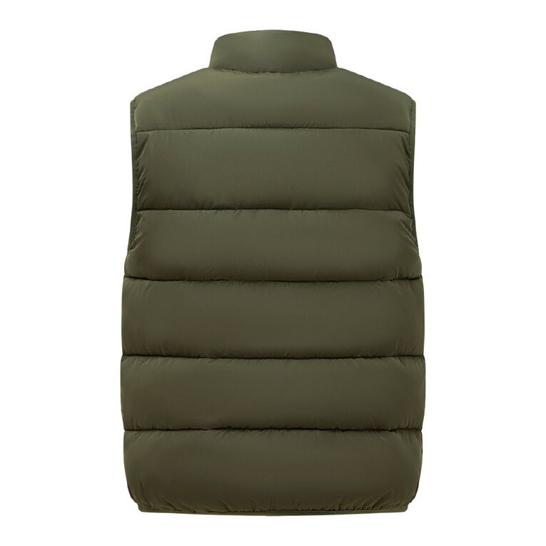 H&H Men's Puffer Vest, Green Dark, hi-res