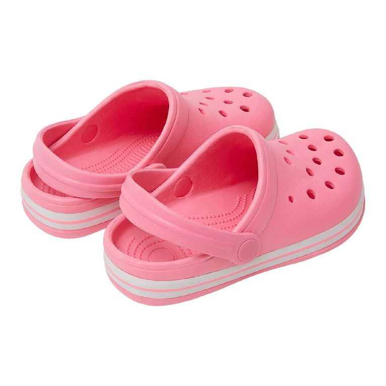 Young Original Senior Kids' Frog Clog Shoes, Pink Mid, hi-res