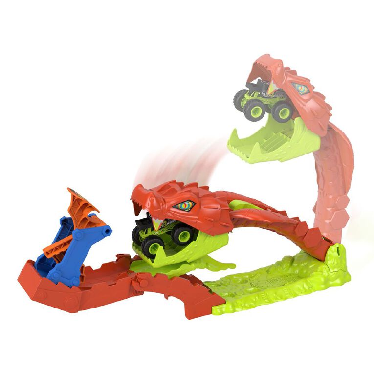 Hot Wheels Monster Trucks Snakebite Slamout Playset, , hi-res
