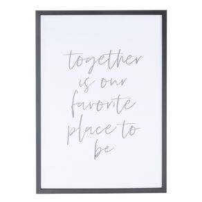 Living & Co Together Framed Print 50cm x 70cm
