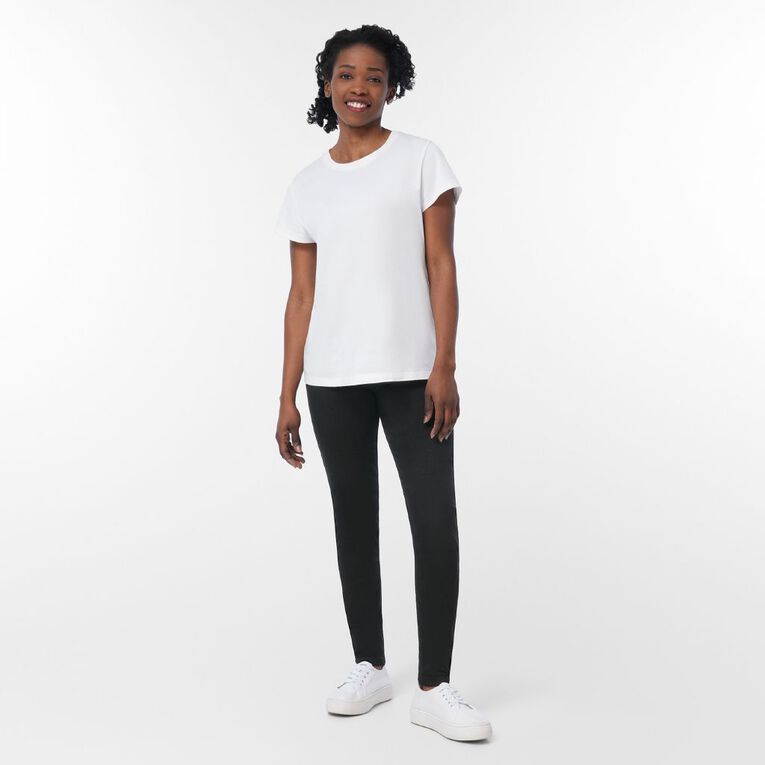 H&H Women's High Rise Skinny Jeans, Black, hi-res