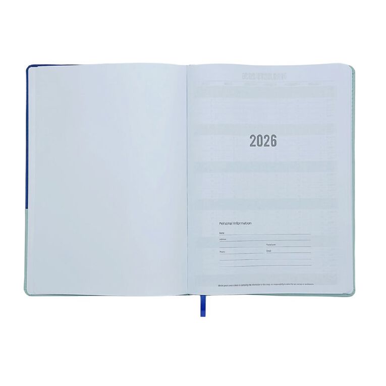 WS 2026 Diary Week To View Wave Multi-Coloured, , hi-res