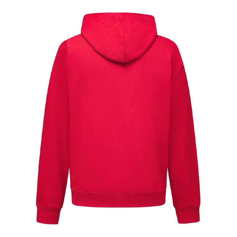 H&H Men's Plain Hoodie Sweatshirt, Red Mid, hi-res