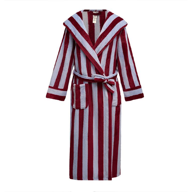 H&H Women's Velour Coral Fleece Robe, Blue Light, hi-res