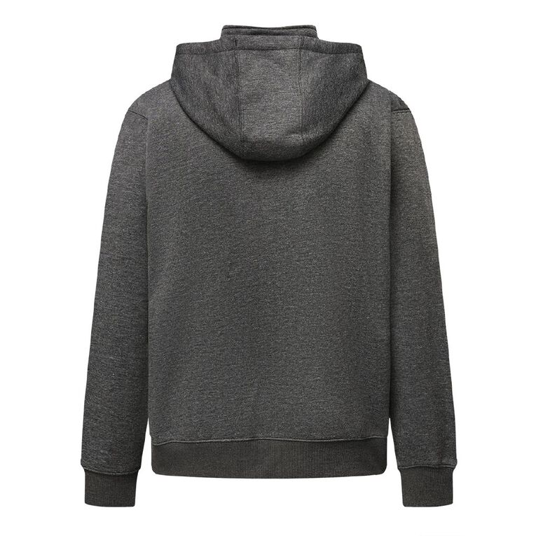 Rivet Adults' Rain Repellent Hoodie, Charcoal/Marle, hi-res