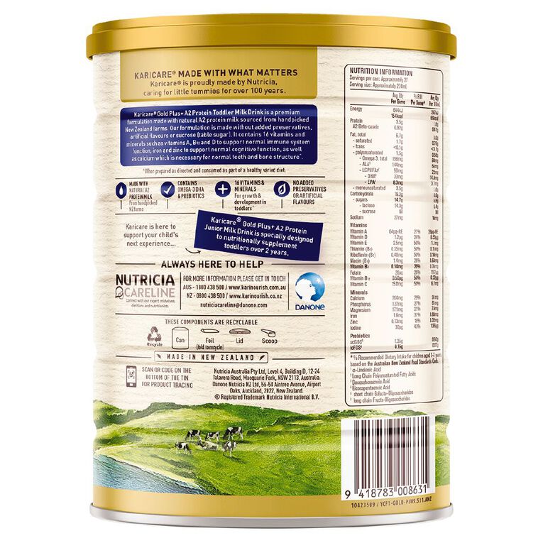 Karicare Gold+ A2 Protein Toddler Milk Stage 3 900g, , hi-res