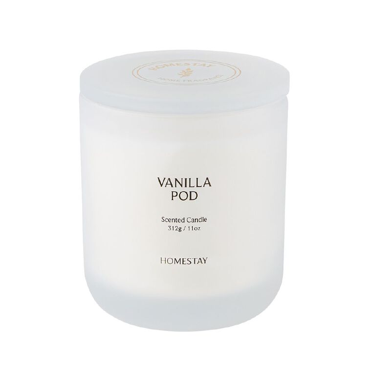 Living & Co Homestay Vanilla Pod Candle 11oz, , hi-res