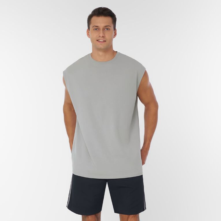 Active Intent Men's Hybrid Tank, Grey Mid, hi-res