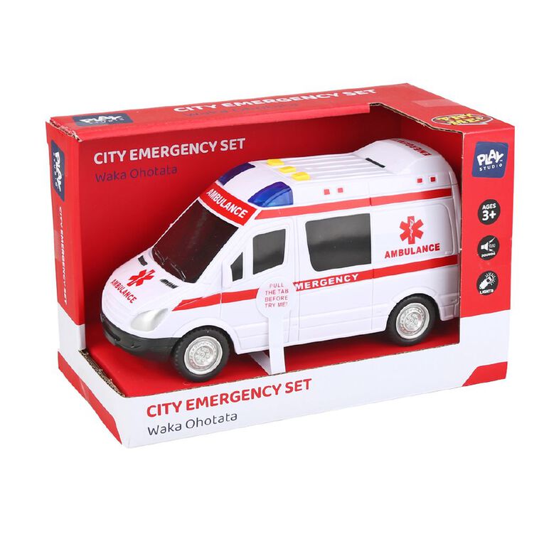 Play Studio City Emergency Car with Light & Sound Assorted, , hi-res